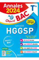 Annales objectif bac 2024 - spécialité hggsp