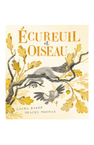 écureuil et oiseau