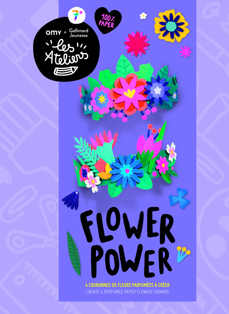 Flower power -  COLLECTIFS JEUNESSE,  Collectif,  Collectif - OMY X GALL JEUN