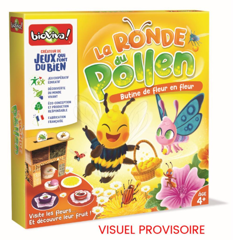 LA RONDE DU POLLEN : BUTINE DE FLEUR EN FLEUR - XXX - BIOVIVA