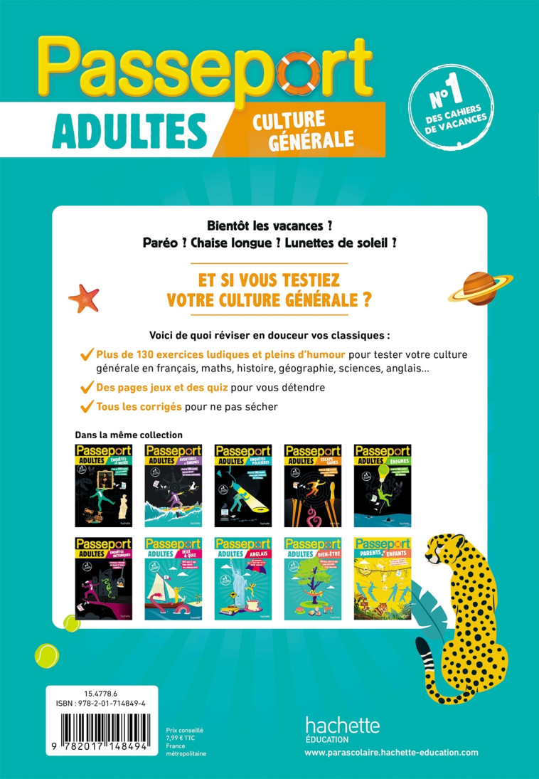 Passeport Adultes - Culture générale - Cahier de vacances 2025 - Agnès Scotto-Gabrielli, Agnès Scotto-Gabrielli - HACHETTE EDUC