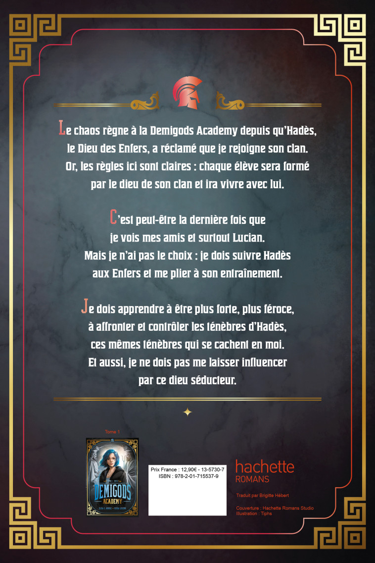 Demigods Academy - Année 2 - Hadès - Elisa S. Amore, Kiera Legend, Brigitte Hébert, Elisa S. Amore, Kiera Legend, Brigitte Hébert - HACHETTE ROMANS