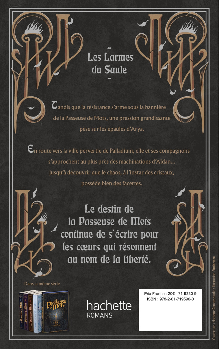 La Passeuse de Mots - Tome 4 -  Les Larmes du Saule - Alric & Jennifer Twice - HACHETTE ROMANS