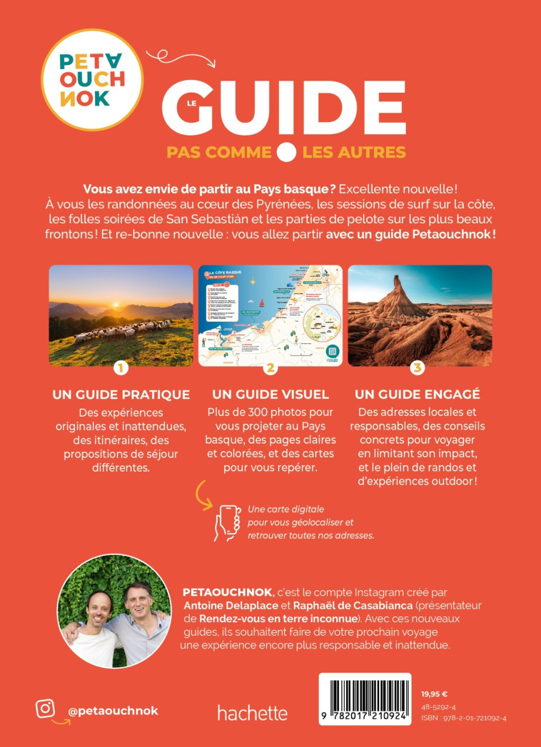 Pays basque guide Petaouchnok - Raphaël de Casabianca, Antoine Delaplace - HACHETTE TOURI