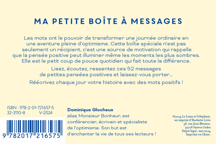 Les petites pensées positives - Dominique Glocheux - LOTUS ELEPHANT