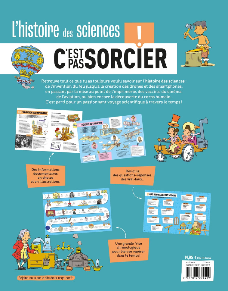 L'histoire des sciences C'est pas sorcier - Jack Guichard,   - DEUX COQS D OR