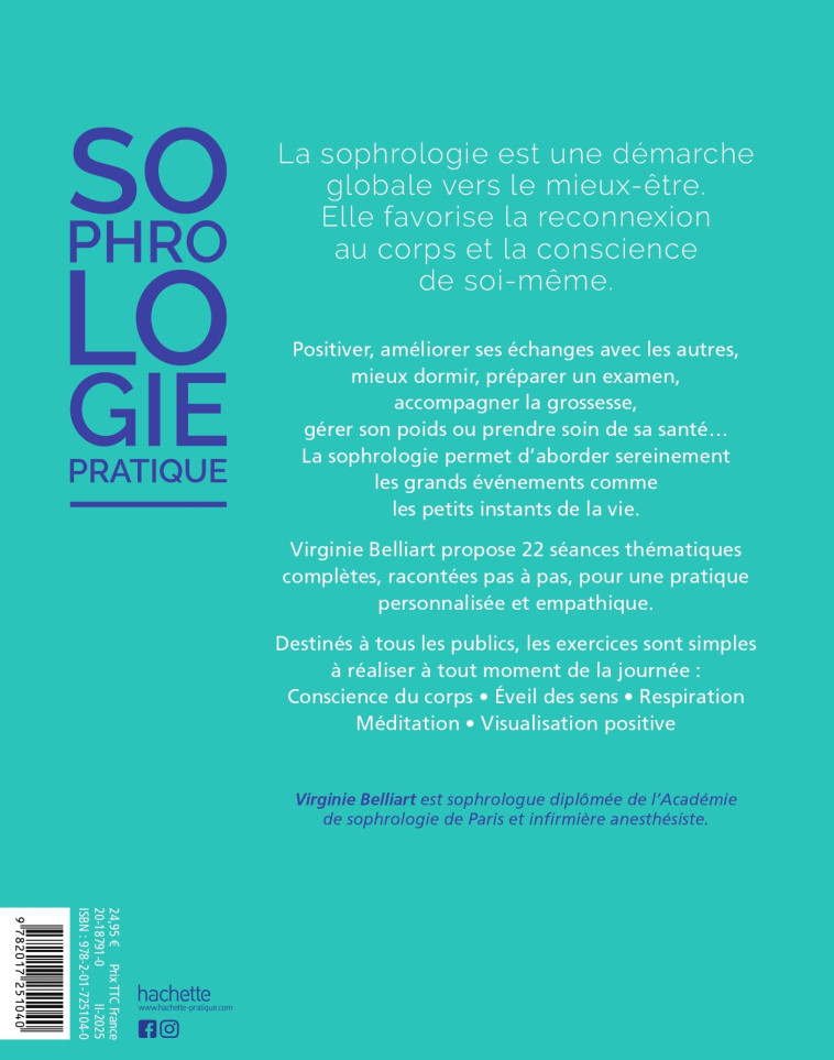 Sophrologie pratique - Virginie Belliart, Virginie Belliart - HACHETTE PRAT