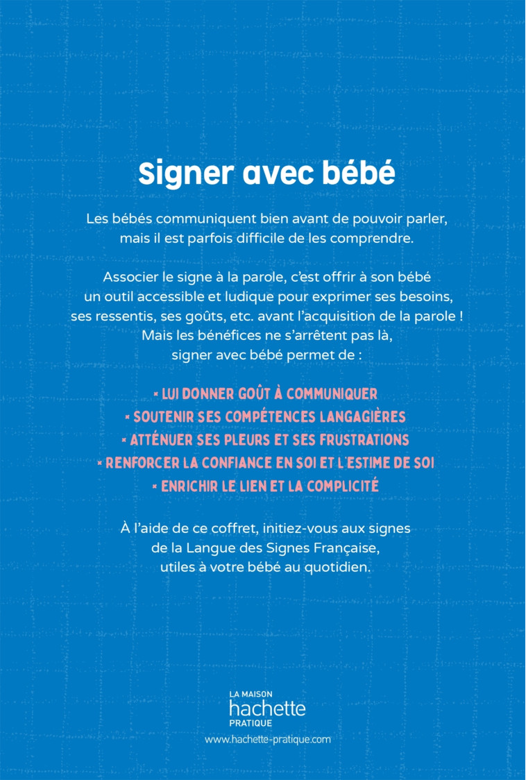 150 cartes pour apprendre à signer avec bébé - Isabelle Cottenceau - HACHETTE PRAT