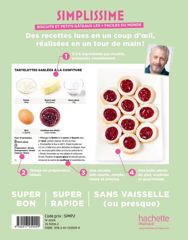 Biscuits et petits gâteaux les + faciles du monde - Jean-François Mallet - HACHETTE PRAT