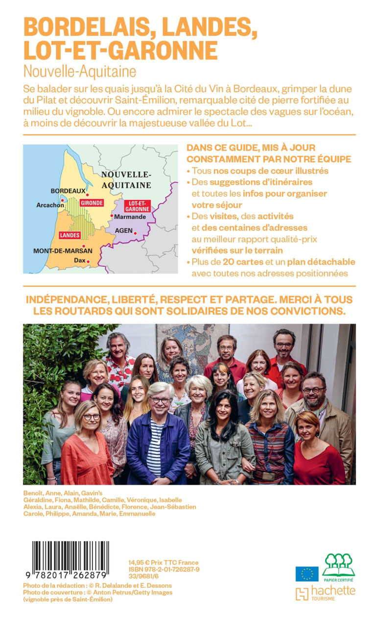 Guide du Routard Bordelais, Landes et Lot-et-Garonne 2024/25 -   - HACHETTE TOURI