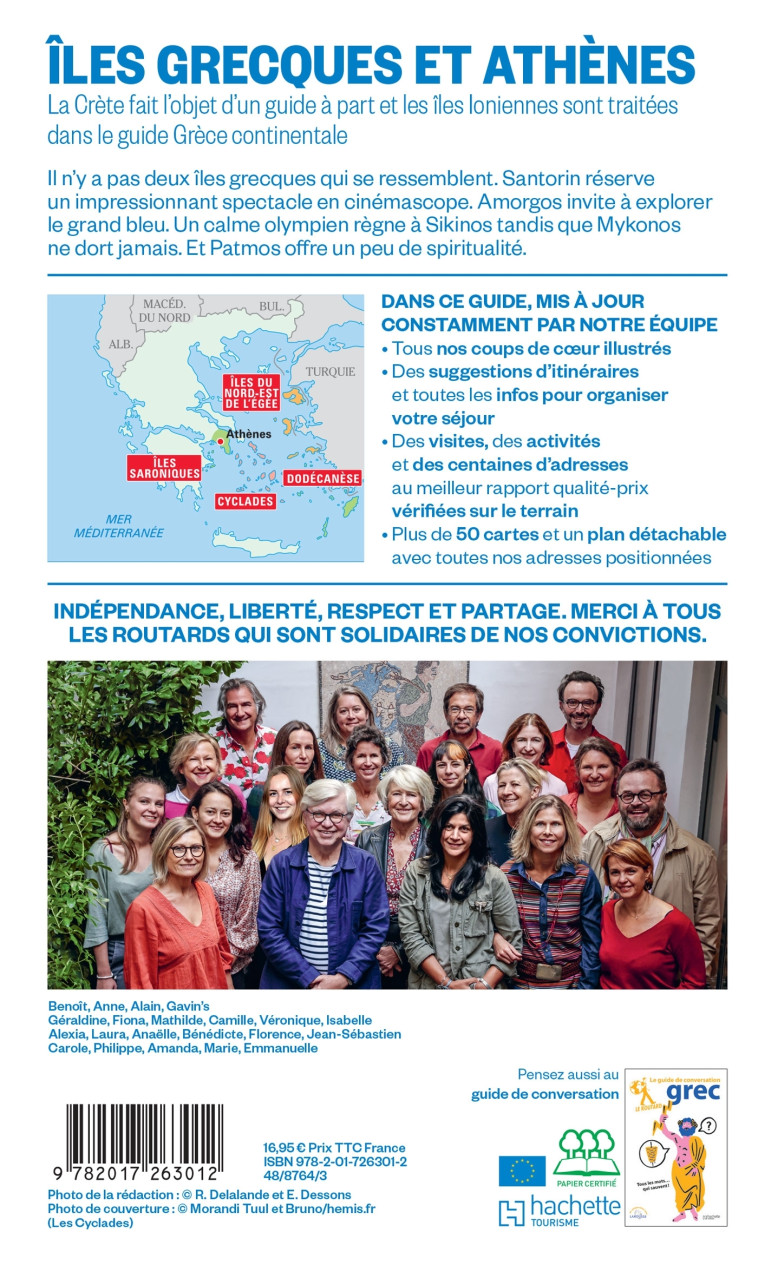 Guide du Routard Îles grecques et Athènes 2024/25 -   - HACHETTE TOURI