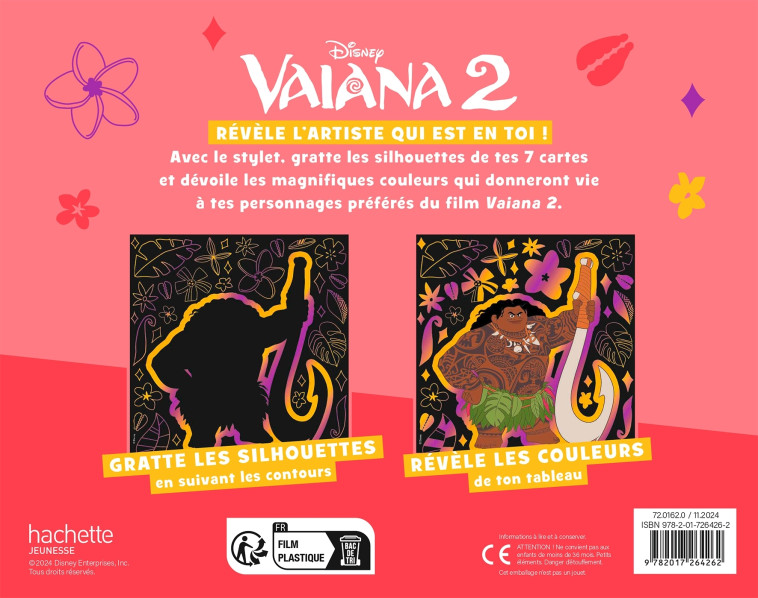 VAIANA 2 - Pochettes Cartes à Gratter - DISNEY PRINCESSES - XXX - DISNEY HACHETTE