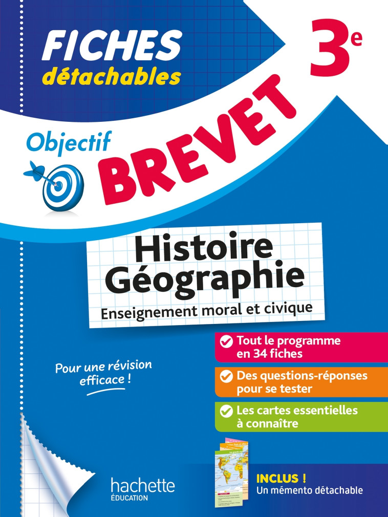 Objectif Brevet - Fiches Histoire-Géographie-EMC 3e - Richard Basnier, Richard Basnier - HACHETTE EDUC