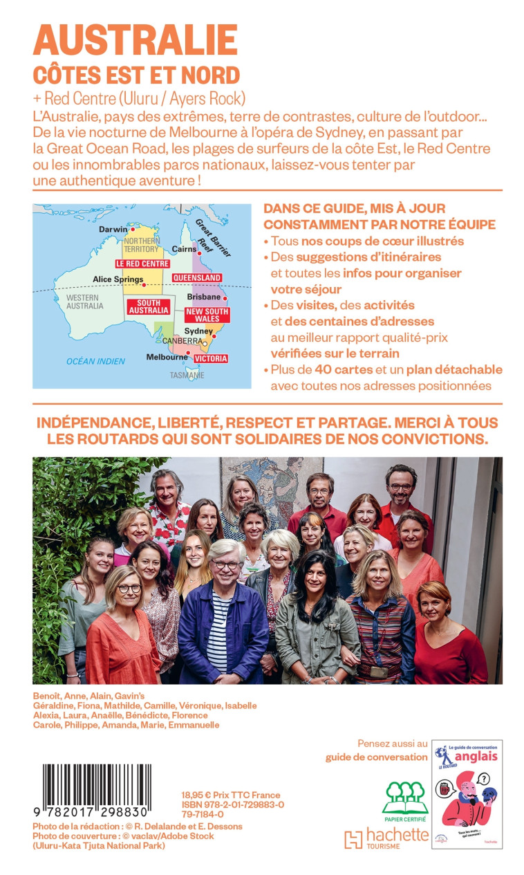 Guide du Routard Australie, Côtes Est et Nord + Red Centre 2025/26 -  ,   - HACHETTE TOURI