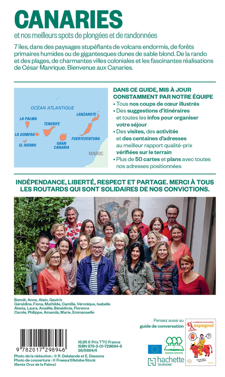 Guide du Routard Canaries 2025/26 -  ,   - HACHETTE TOURI