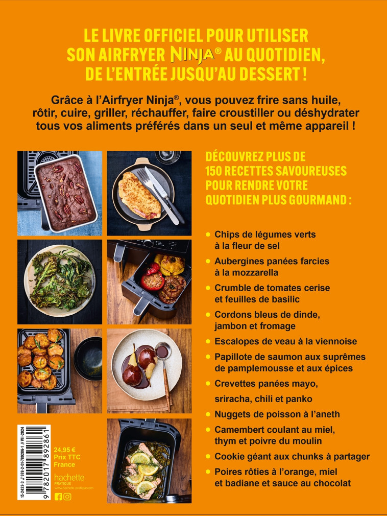 NINJA LE LIVRE OFFICIEL : On peut tout faire au Airfryer ! - Stéphanie Turckheim, Stéphanie De Turckheim, Stéphanie De Turckheim - HACHETTE PRAT