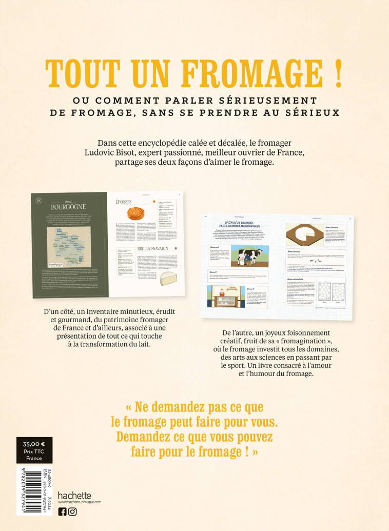 Tout un fromage - Ludovic Bisot, Ludovic Bisot - HACHETTE PRAT