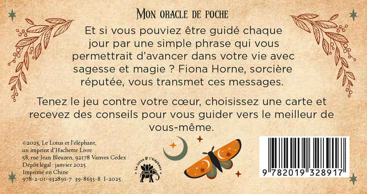 Mon oracle de poche : Witch Magick - Fiona Horne, Fiona Horne - LOTUS ELEPHANT