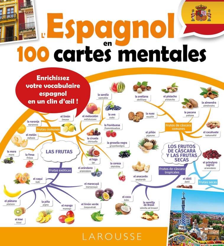 L'espagnol en cartes mentales -  Collectif,  Collectif - LAROUSSE