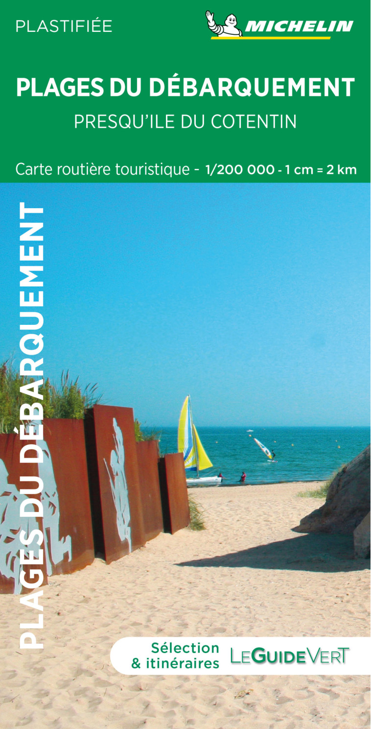 Carte Plages du débarquement - Presqu'ile du Cotentin - XXX - MICHELIN