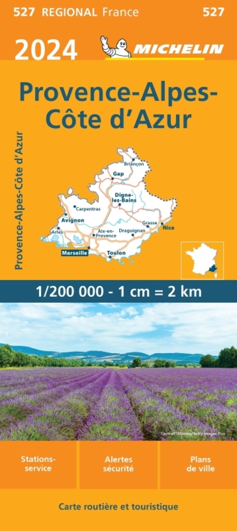 Carte Régionale Provence-Alpes-Côte d'Azur 2024 - XXX - MICHELIN