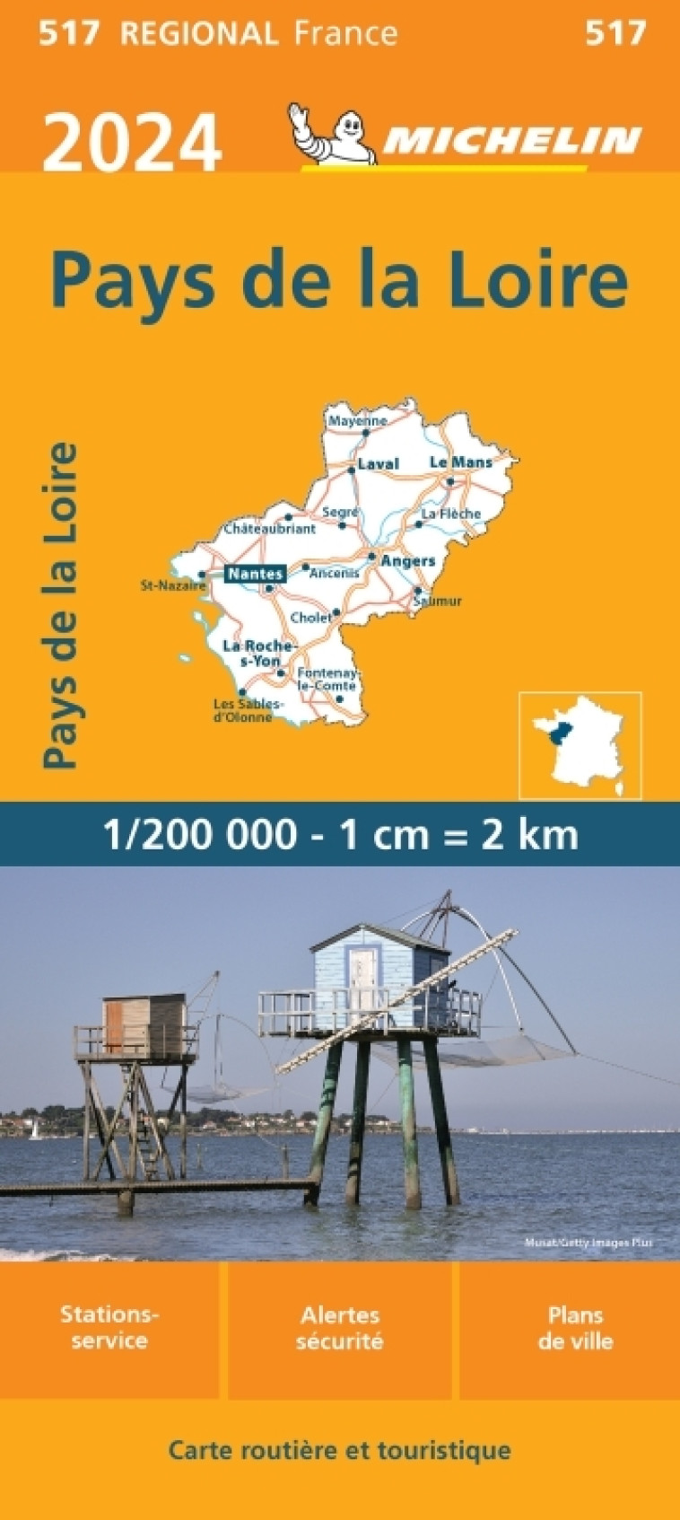 Carte Régionale Pays de la Loire 2024 - XXX - MICHELIN