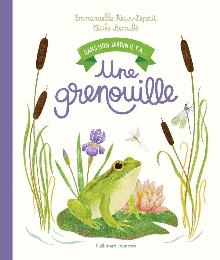 Dans mon jardin, il y a... - Une grenouille -  EMMANUELLE KECIR-LEPETIT, Emmanuelle Kecir-Lepetit, Cécile Bérrubé - GALLIMARD JEUNE