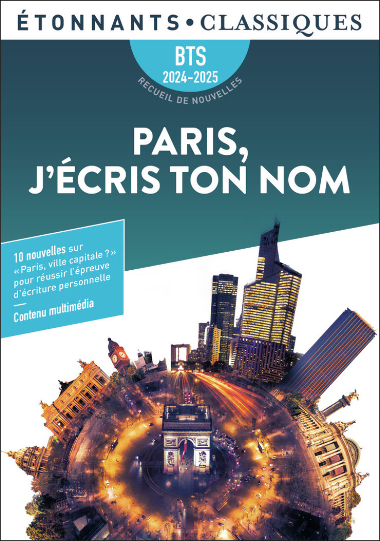Paris, j'écris ton nom - BTS 2023-2024 -  Collectif, Élise Chedeville,  Collectif, Élise Chedeville - FLAMMARION