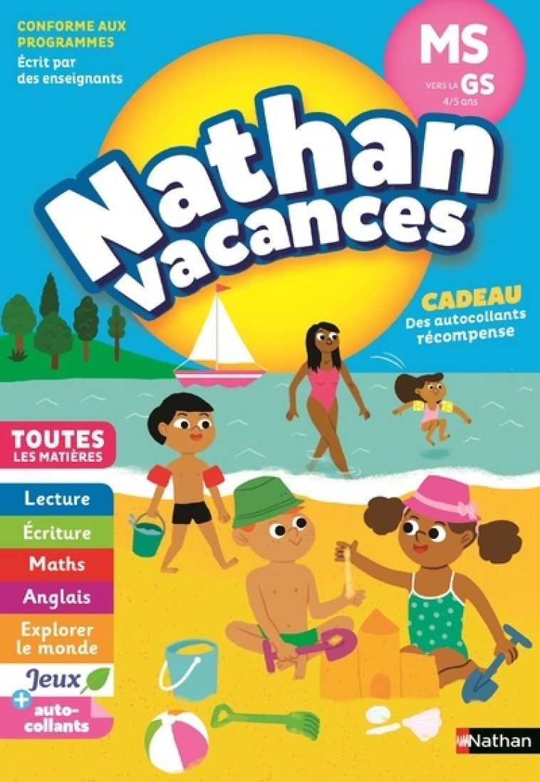 Nathan Vacances Maternelle MS vers la GS 4/5 ans - Stéphanie Grison, Sandrine Guillore-Chotard, Stéphanie Grison, Sandrine Guillore-Chotard - NATHAN