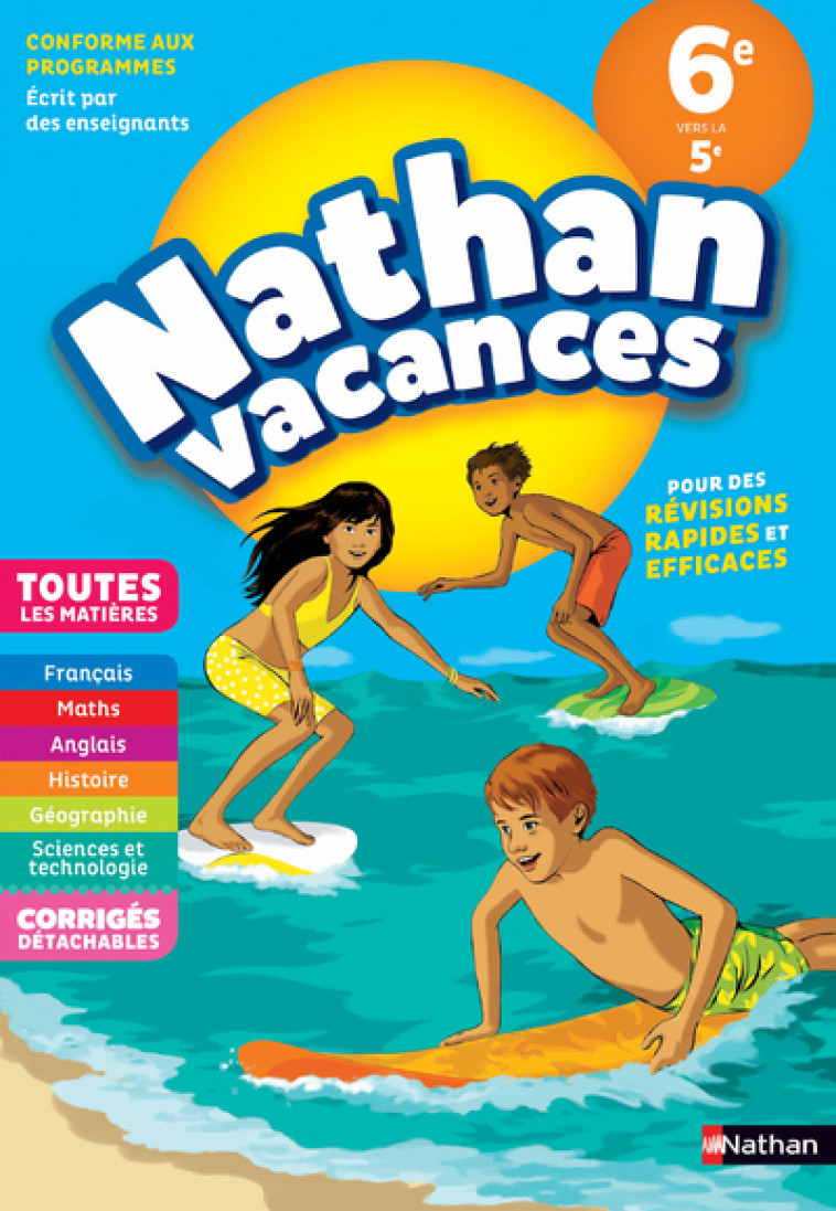 Cahier de Vacances Collège Tout en un 6ème/5ème - Alexandra Bernard, Jacques Dessources, Grégoire Grégoire, Eric Solé, Armelle Vautrot, Éric Zdobych, Alexandra Bernard, Jacques Dessources,  Grégoire , Eric Solé, Armelle Vautrot, Éric Zdobych - NATHAN