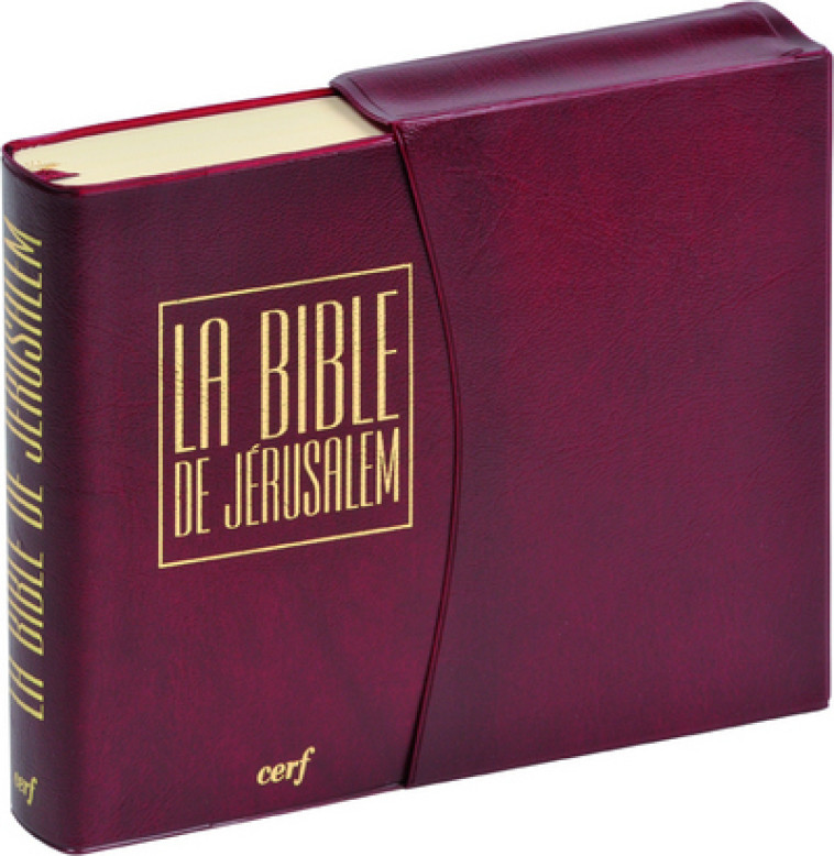 LA BIBLE DE JERUSALEM - VOYAGE - BORDEAUX SOUS ETUI - Ecole Biblique de Jerusalem Ecole Biblique de Jerusalem,  Ecole bibliq jeru.,  Ecole Biblique de Jerusalem,  ECOLE BIBLIQ JERUSAL,  ECOLE BIBLIQ JERUSAL - CERF