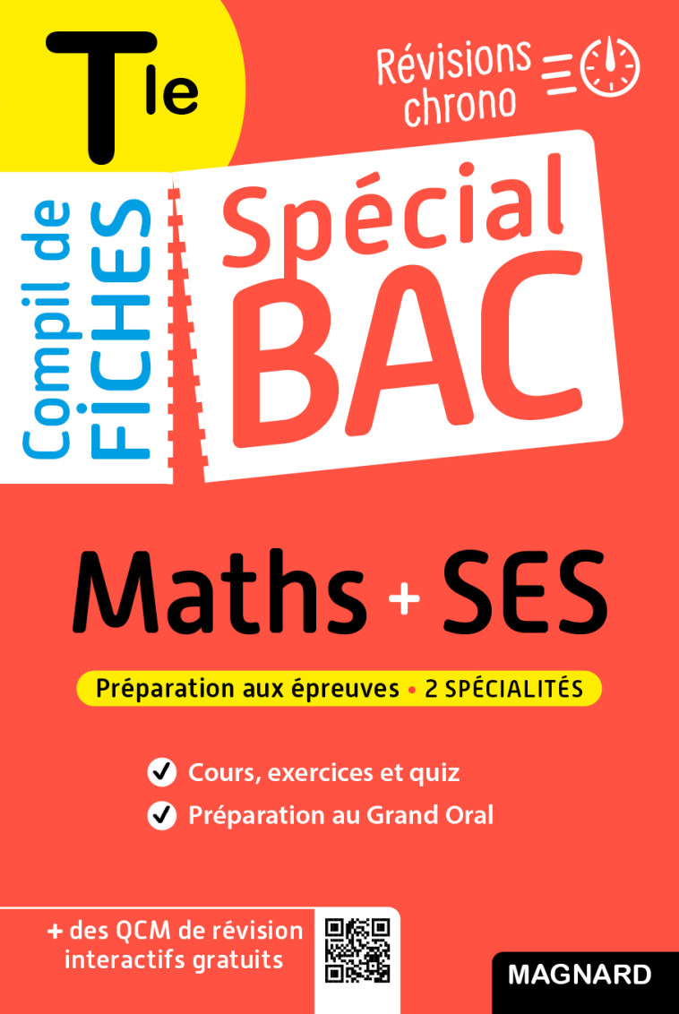 Spécial Bac Compil de Fiches Maths-SES Tle Bac 2025 - Sophie Mattern, Céline Charles, Vito Punta - MAGNARD