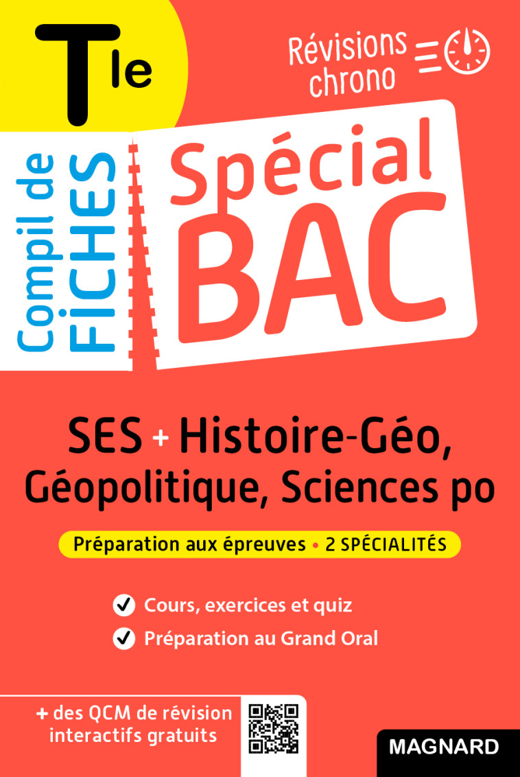 Spécial Bac Compil de Fiches SES-Histoire-Géo-Géopolitique-Sciences Po Tle Bac 2025 - Sophie Mattern, Nicolas Verlaque, Céline Charles - MAGNARD