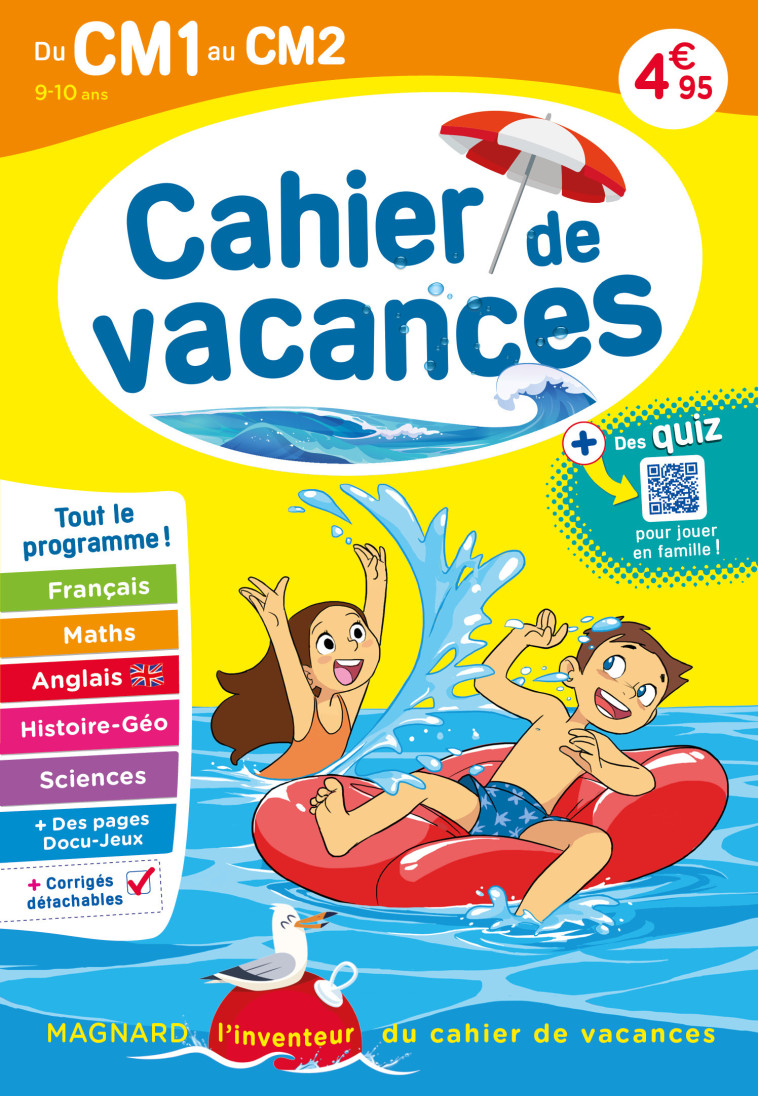 Cahier de vacances 2025, du CM1 vers le CM2 9-10 ans - Bernard Semenadisse, Alain Charles, Bernard Semenadisse, Alain Charles - MAGNARD