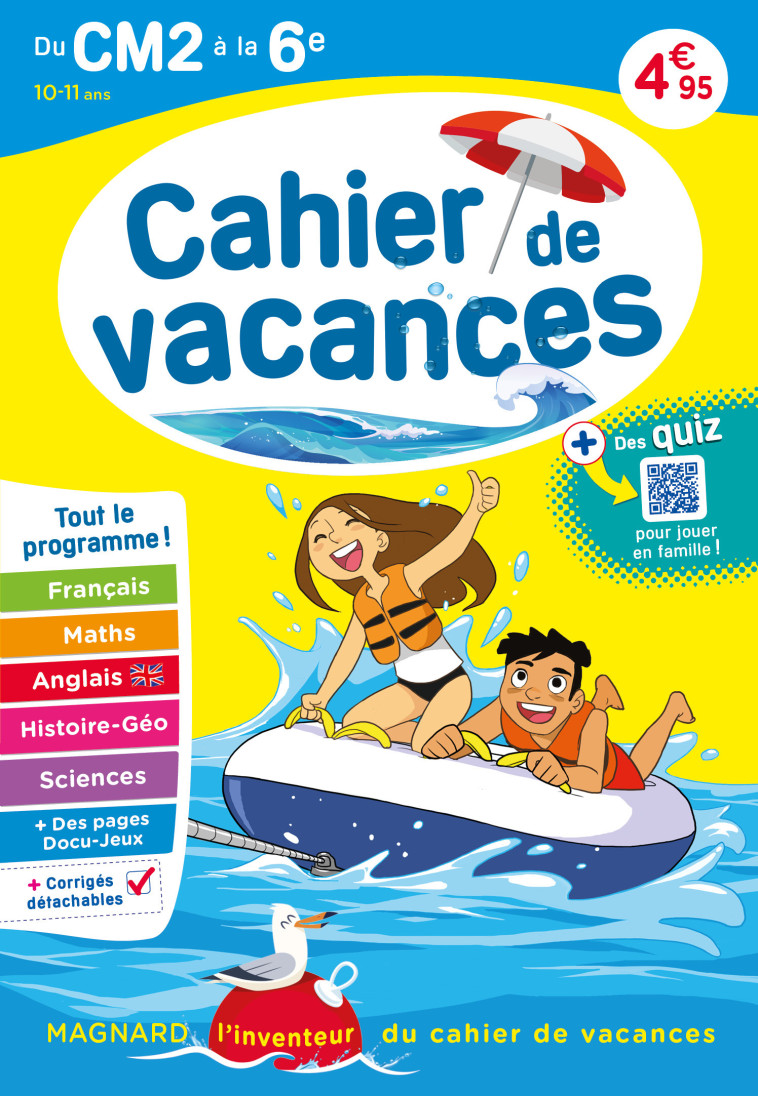 Cahier de vacances 2025, du CM2 vers la 6e 10-11 ans - Bernard Semenadisse, Bernard Semenadisse - MAGNARD