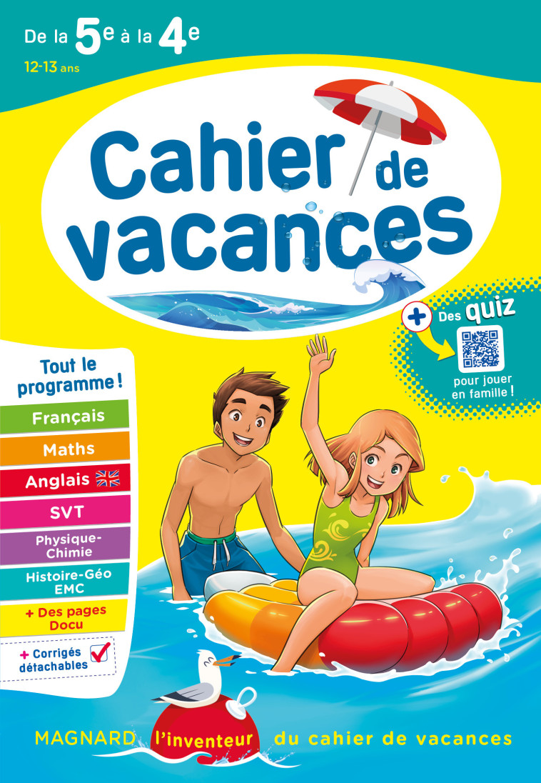 Cahier de vacances 2025, de la 5e vers la 4e - Patrick Rasset, Jean-Dominique Picchiottino, Louise Eisenstein, Nadine Daboval, Laurence Mokrani, Catherine Mazaud-Aujard, Patrick Rasset, Jean-Dominique Picchiottino, Louise Eisenstein, Nadine Daboval, Laure