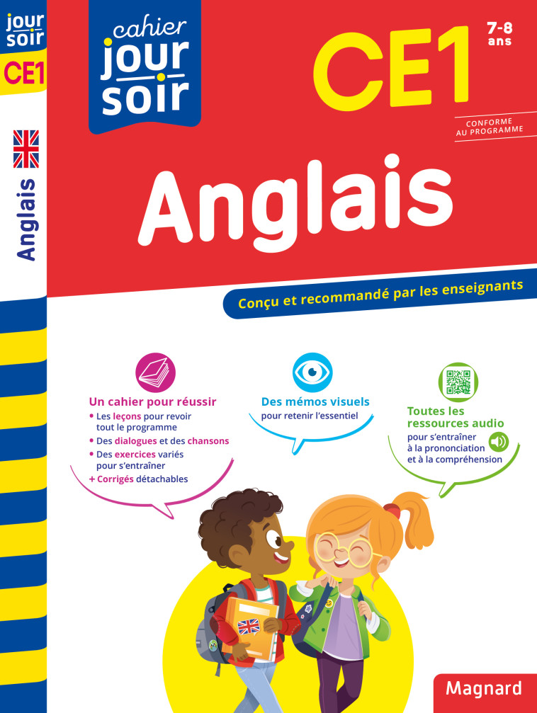 Anglais CE1 - Cahier Jour Soir - Evelyne Bergé, Violaine Bellone - MAGNARD