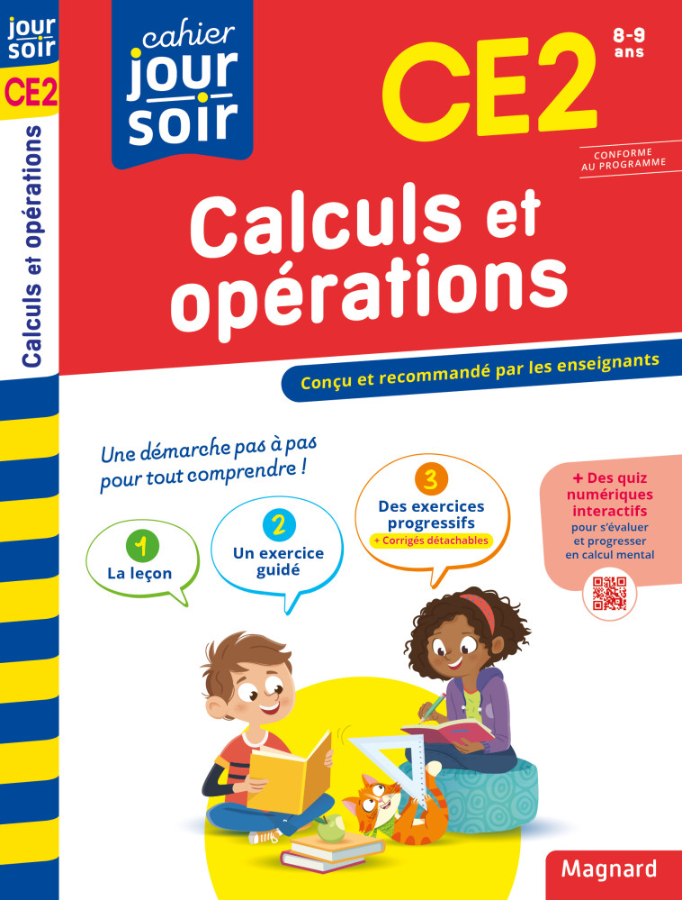 Calculs et opérations CE2 - Cahier Jour Soir - Bernard Semenadisse, Odile Semenadisse, Bernard Semenadisse, Odile Semenadisse - MAGNARD