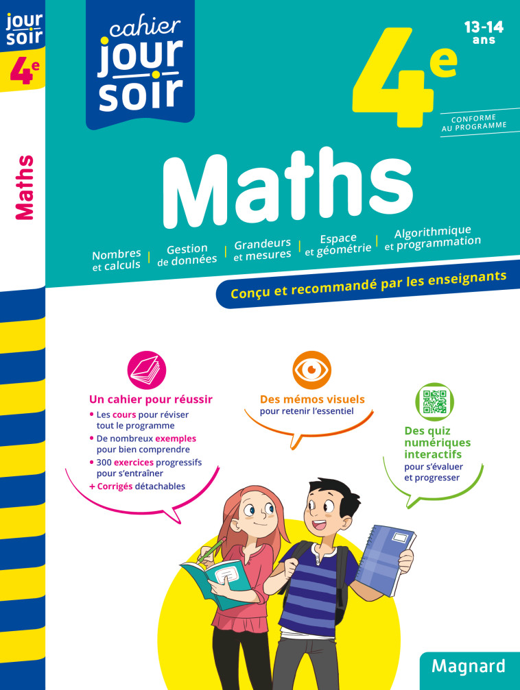 Maths 4e - Cahier Jour Soir - Annie Le Goff, Françoise Peynaud, Annie Le Goff, Françoise Peynaud - MAGNARD