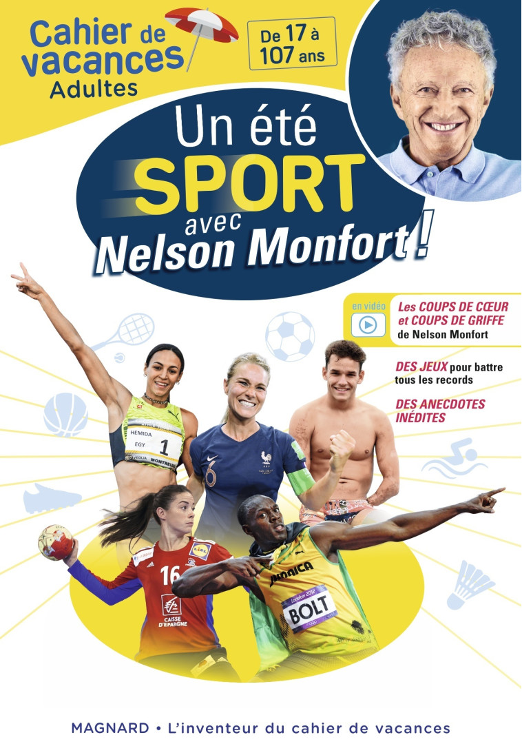 Cahier de vacances adultes - Un été sport avec Nelson Monfort ! - Nelson Monfort, Stéphane Catteau, Nelson Monfort, Stéphane Catteau - MAGNARD