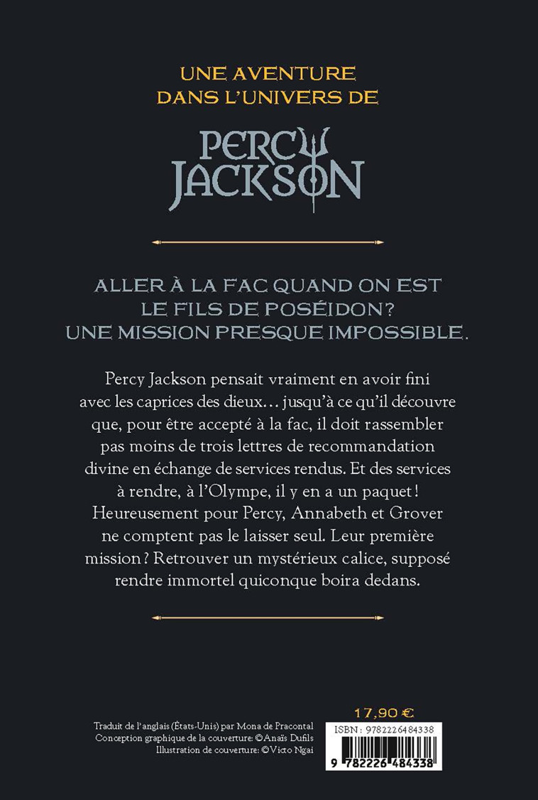 Percy Jackson et les Olympiens - Le Calice des dieux - Rick Riordan, Mona Pracontal, Mona de Pracontal - ALBIN MICHEL