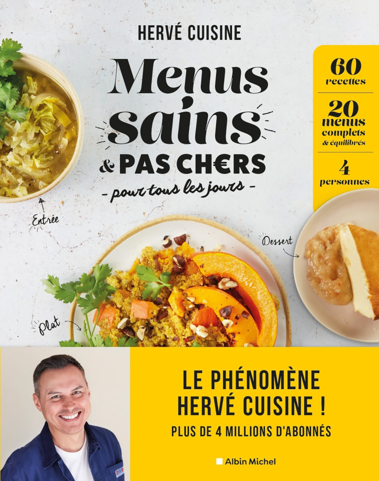 Menus sains & pas chers pour tous les jours - Cuisine Hervé - ALBIN MICHEL
