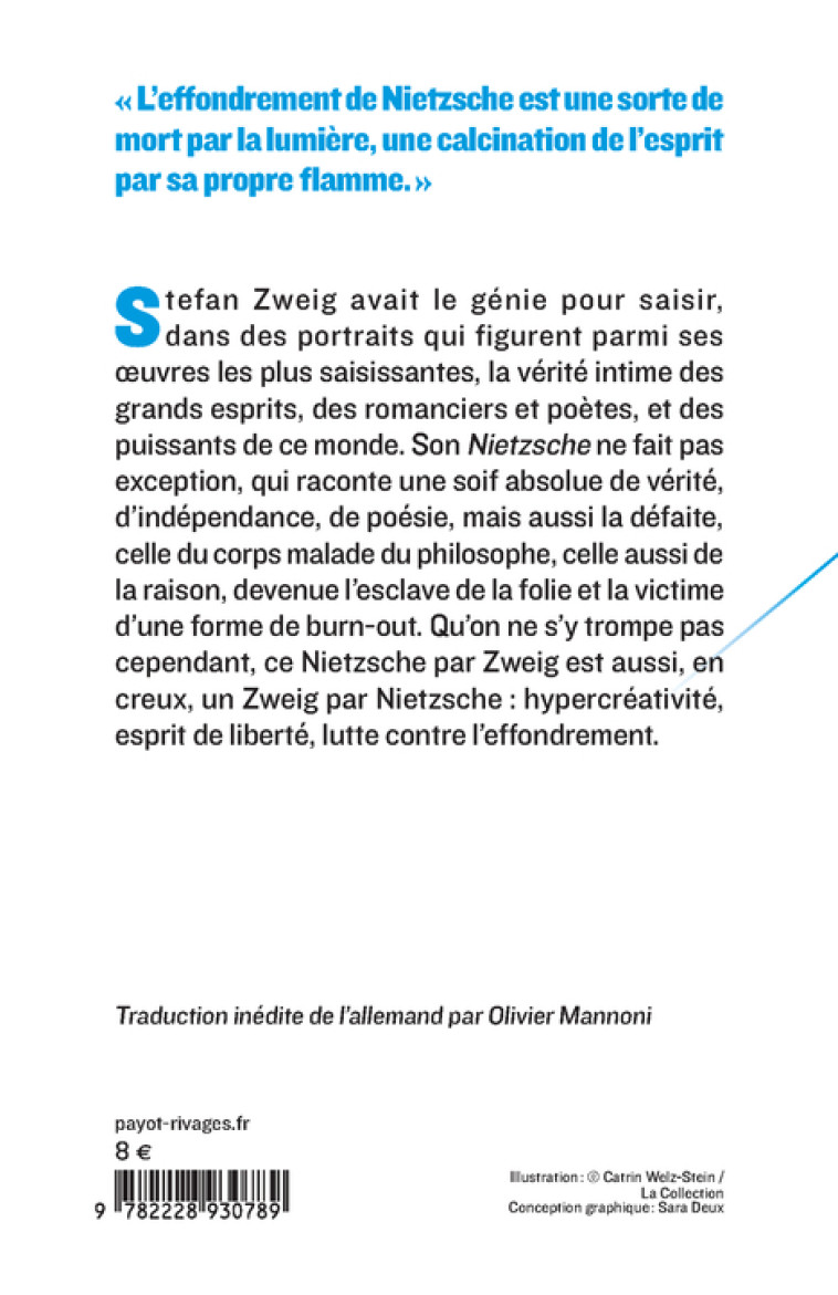 Nietzsche - Stefan Zweig, Olivier Mannoni, Stefan Zweig, Olivier Mannoni - PAYOT