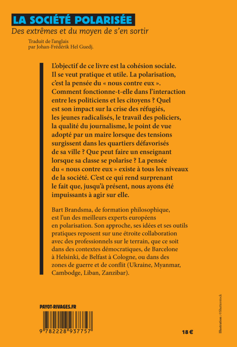 La société polarisée - Bart Brandsma, Johan-Frédérik Hel-Guedj, Bart Brandsma, Johan-Frédérik Hel-Guedj - PAYOT