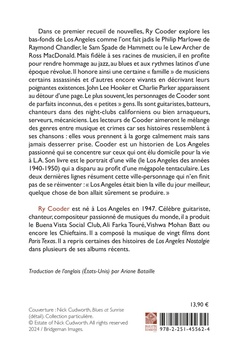 Los Angeles Nostalgie - Ry Cooder, Arianne Bataille - BELLES LETTRES