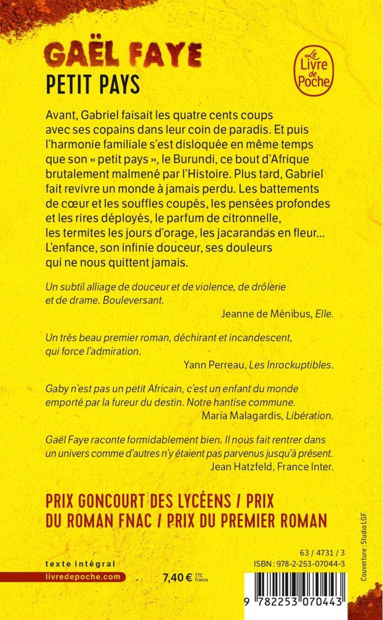 Petit Pays - Gaël Faye, Gaël Faye - LGF