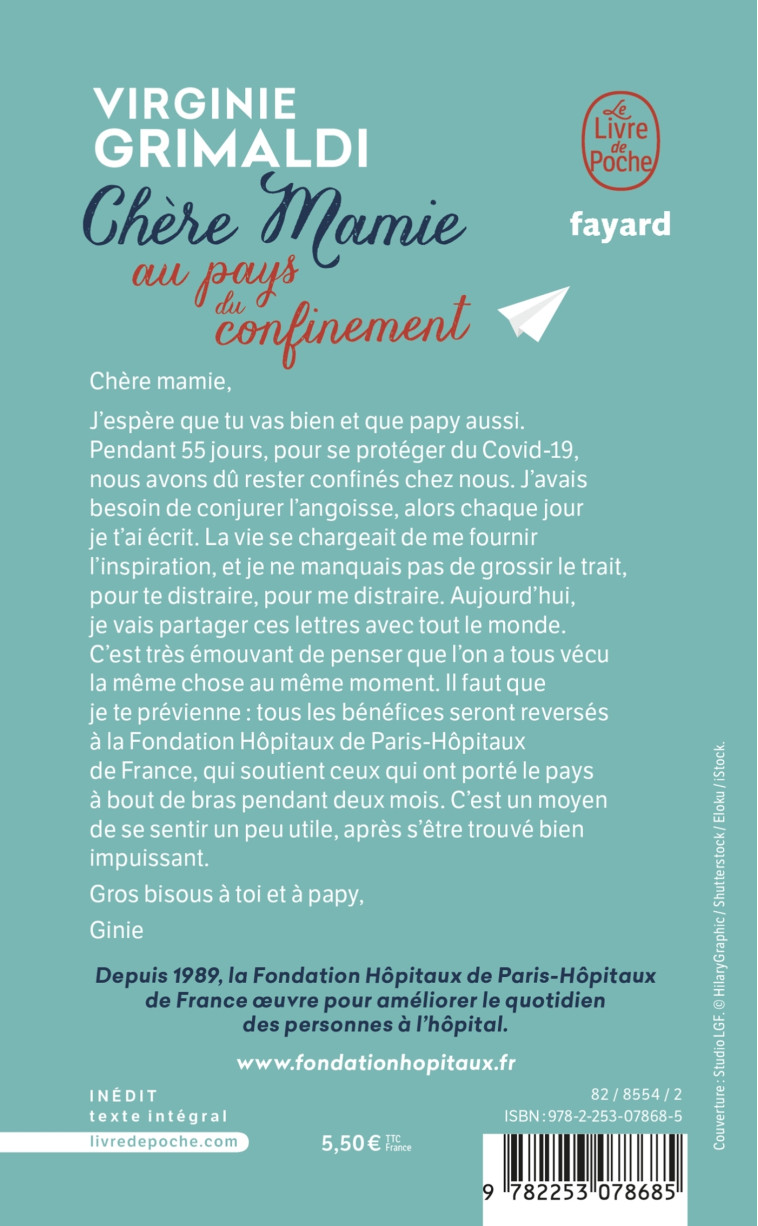 Chère Mamie au pays du confinement - Virginie Grimaldi, Virginie Grimaldi - LGF