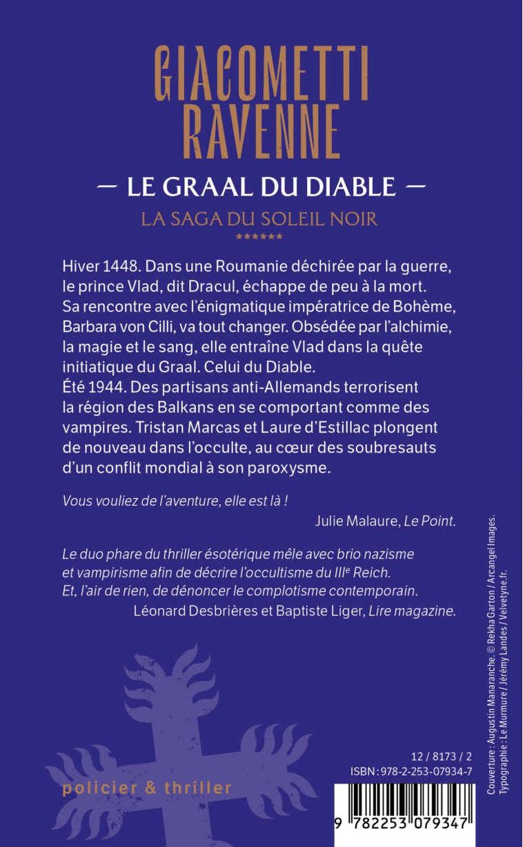 Le Graal du diable (La Saga du Soleil Noir, Tome 6) - Éric Giacometti, Jacques Ravenne, Éric Giacometti, Jacques Ravenne - LGF