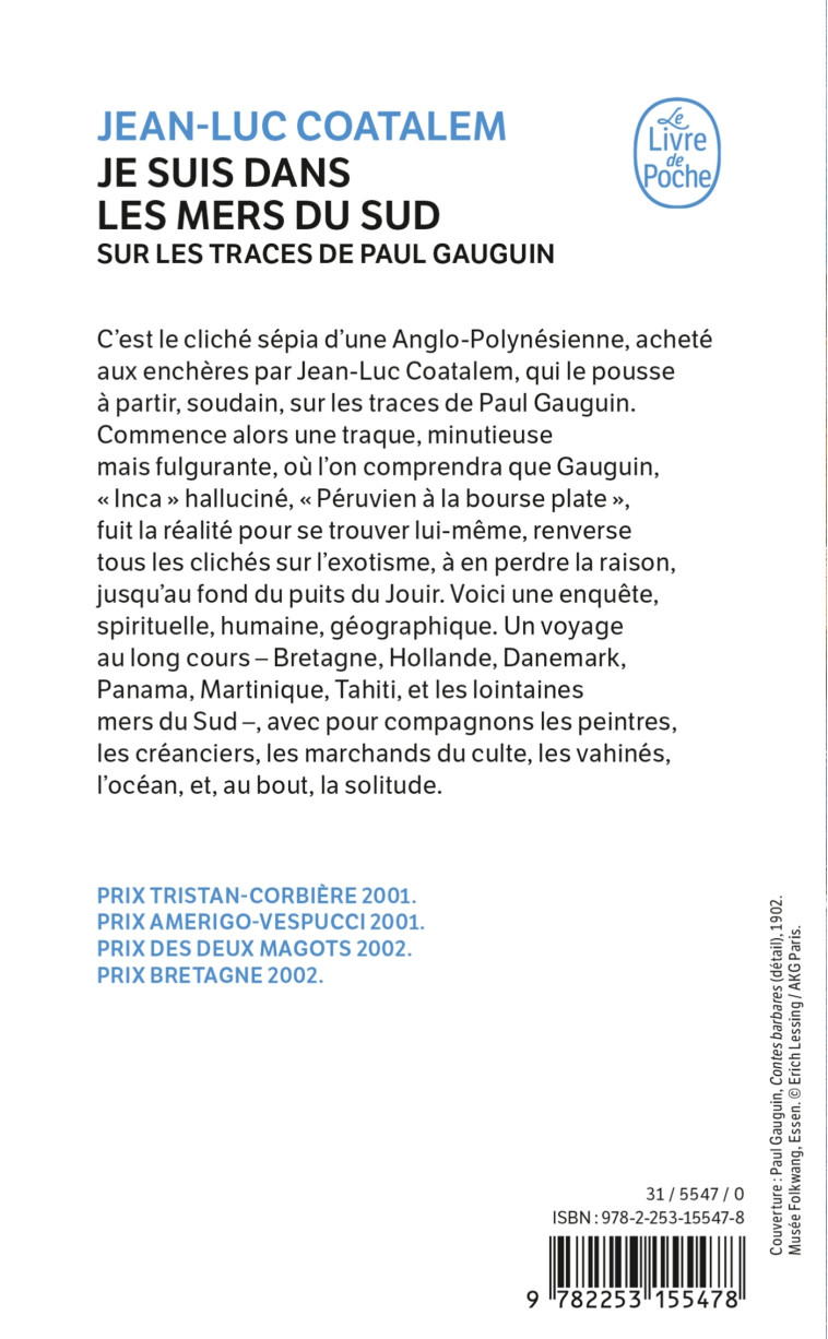 Je suis dans les mers du sud - Jean-Luc Coatalem - LGF