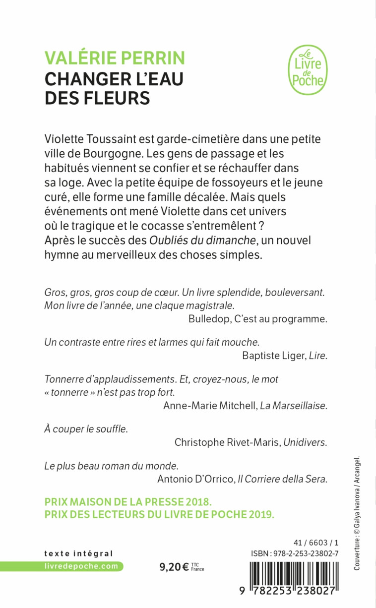 Changer l'eau des fleurs - Valérie Perrin, Valérie Perrin - LGF